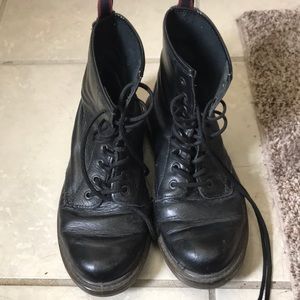 Vintage black combat boots